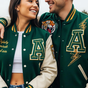 Custom Embroidery <b>Varsity</b> Baseball <b>Jacket</b> for <b>Men</b> & Women Custom Letterman <b>Bomber</b> <b>Jacket</b> Stitched Team Name, Number Logo - Product Image 5