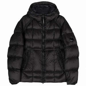 Chaqueta Acolchada con Capucha para Hombre, Negra, Cortavientos, Relleno de Poliéster, Cierre de Cremallera, Corte Regular, Color Sólido, Estilo Casual de Invierno - Product Image 5