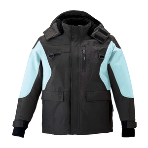 Chaqueta de Motocicleta con Capucha y Bloques de Color para Hombre, con Cierre de Cremallera y Múltiples Bolsillos, Resistente al Viento, para Invierno - Product Image 3