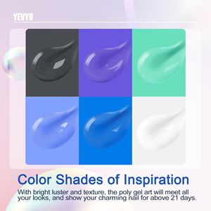 "Beginner's UV Gel Nail Kit (6PCS) with 15ml UV Gel Slip Solution Top Base Coat & <b>Builder</b> Nails Art Tools" - Product Image 2