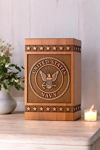 Handcrafted Rosewood Eco-Friendly Durable American Style <b>Memorial</b> Urn <b>Box</b> for Cremation Ashes (200/220 Cubic Inch) - Product Image 3