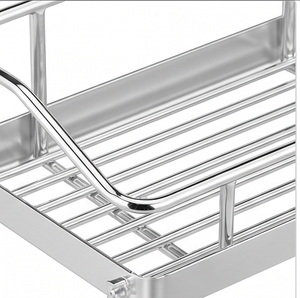 Stainless Steel Bathroom Soap Dish Rack Rectangular Shape Wall Mount Minimalist Modern Design For Bathroom And <b>Kitchen</b> Use - Product Image 4