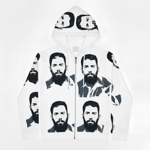 Sweat-shirts d'hiver pour hommes SDL personnalisés, imprimés numériquement et brodés de perles, teints unis, 100% coton 500 g/m², respirants, coupe oversize, style Hip Hop - Product Image 1