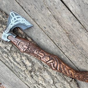 Hacha de Acero con Alto Contenido de Carbono de Grado Industrial, Mango de Madera de Fresno, Herramienta de Corte de Madera de Alta Resistencia LEGACY BLADES, Garantía de 3 Años - Product Image 6