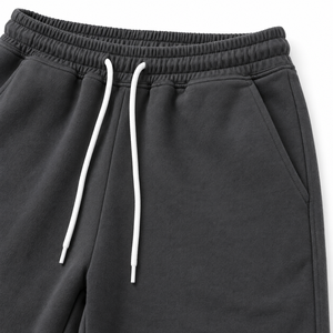 Pantalones Deportivos Negros para Hombre, Corte Holgado, Cintura Elástica con Cordón, Pantalones Casuales con Bolsillos Laterales - Product Image 3
