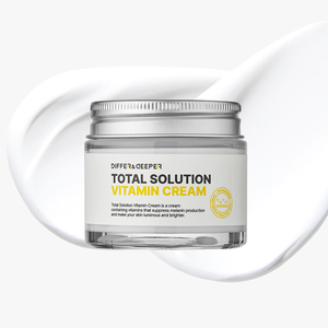 Differ&Deeper Total Solution - Crema Vitamínica de 70 ml, Aclara las Manchas Oscuras, Cuidado Radiante y Luminoso, Antienvejecimiento, K-Beauty, Cuidado de la Piel Dérmica - Product Image 3