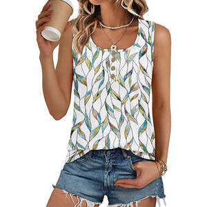 Camiseta de Tirantes de Algodón Acanalado para Mujer, Camiseta de Tirantes con Pedrería Personalizada para Mujer, Nuevos Modelos - Product Image 6