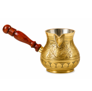 New Design Engraved Brass Finish Turkish Greek Arabic <b>Coffee</b> Pot Stovetop <b>Coffee</b> <b>Maker</b> Cezve Ibrik Briki <b>Coffee</b> Pot - Product Image 3