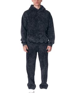 Haute qualité Top vente pull lavage à l'acide survêtement Polyester séchage rapide Anti boulochage acide lavé plaine lavage à l'acide survêtement - Product Image 1