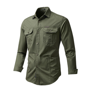 เสื้อเชิ้ตแขนยาวสำหรับผู้ชายแบบใหม่ ไซส์ใหญ่ สวมใส่สบาย ทนทาน เหมาะสำหรับใส่ทำงานหรือใส่ลำลอง - Product Image 2