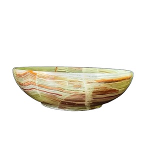 Cuenco de ónix tallado a mano StoneAura, cuenco de ónix artesanal EarthCrest, cuenco decorativo de ónix natural VantaStone, precio al por mayor - Product Image 1