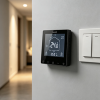Termostato WiFi Programable para Calefacción por Suelo Radiante, 16A, Pantalla Táctil, Control Inteligente de Temperatura Ambiente con Control por Aplicación