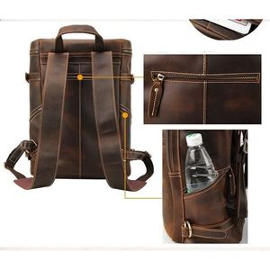 Handmade Vintage <b>Leather</b> <b>Laptop</b> <b>Backpack</b>-the Raoul <b>Backpack</b> - Product Image 3