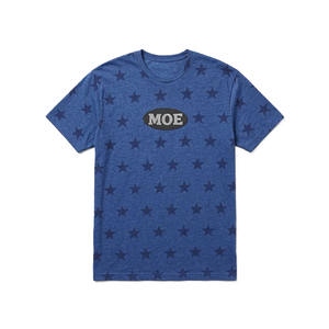 Camisetas de Algodón con Estampado de Estrellas para Hombre, Estilo Urbano, Cuello Redondo, Camiseta Gráfica con Logotipo Bordado, Marca Privada, Proveedor de Camisetas de Algodón para Hombre - Product Image 4