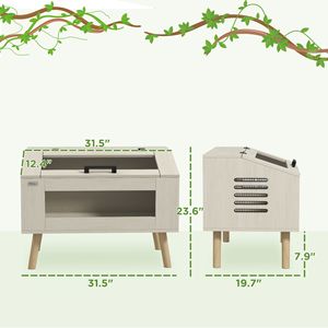 Terrario Moderno per Rettili da Interno da 29 Galloni con Finestre in Vetro con Apertura Superiore per Serpenti, Lucertole e Tartarughe - Product Image 3