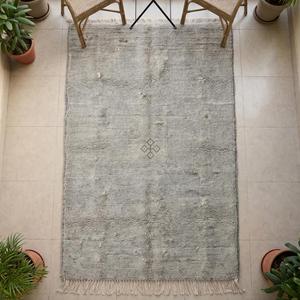 Tapis d'intérieur classique en laine florale fait main de qualité supérieure, tapis à poils ras doux et texturés pour chambre à coucher et décoration intérieure - Product Image 5