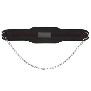 Heavy Duty Neoprene Dip Belt With Steel <b>Chain</b> For Weightlifting Strength Training Gym Workout Bodybuilding Fitness Support - Product Image 2