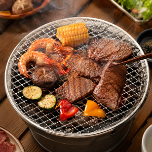 Disposable Stainless Steel BBQ <b>Grill</b> Grate Round Charcoal <b>Grill</b> <b>Rack</b> Bulk Wholesale - Product Image 5