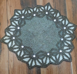 Decorative Vietnamese Shells <b>Beaded</b> <b>Coasters</b> Placemats for Dining Table Luxury Round Buy Direct From Supplier - Product Image 3