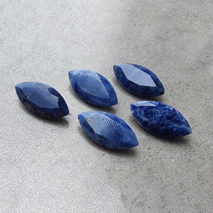 Piedra Preciosa de Sodalita Natural con Corte Facetado Marquise, Piedra Suelta Calibrada para Joyería - Product Image 3