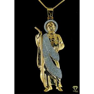 Fashion Religious Hip Hop Pendant Necklace with VVS Moissanite Diamonds and 925 Sterling Silver - Product Image 2