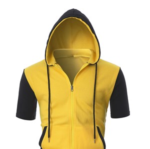 Sudaderas sin mangas con cremallera para hombre, capucha ajustable, tela suave y ligera, ecológica, de secado rápido para entrenamientos de verano y gimnasio - Product Image 5
