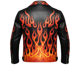 Chaqueta de cuero para hombre, moderna y elegante, con diseño personalizado, cremallera y corte ajustado, para un atuendo a la moda, estilo motociclista, diseño llamativo. - Product Image 3
