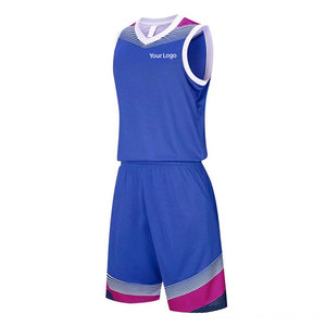 Uniforme de Baloncesto Transpirable, Antibacterial y de Secado Rápido, Tallas Grandes, Corte Regular, Impresión por Sublimación Personalizada, en Venta - Product Image 1