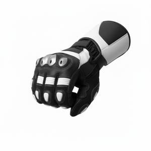 Gants de moto de course haut de gamme avec protection rigide des articulations, gants de moto en cuir pleine main - Product Image 3