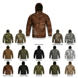 Veste légère à capuche camouflage, coupe-vent, décontractée, pour homme, vente en gros directe d'usine, manteau chaud d'hiver - Product Image 1