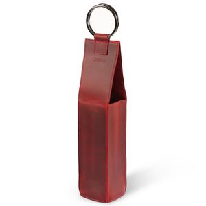 Porte-vin en cuir véritable robuste, personnalisé, vintage, pour une seule bouteille, sac de transport portable, pochette à vin de voyage LEB-0092B - Product Image 5