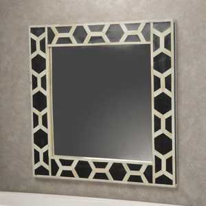 Art Deco <b>Rectangle</b> <b>Wall</b> <b>Mirror</b> With Geometric Bone Inlay Design Handmade Wood Frame Decorative Home Accent <b>mirror</b> Customized - Product Image 5