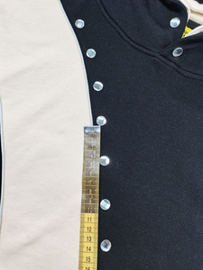 Sudadera con capucha de algodón French Terry para hombre, personalizable, con cremallera, lavado ácido, bordado, apliques, parches y pedrería - Product Image 5