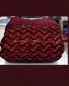 <b>Velvet</b> Embroidered Fabric Designer Fabric Luxury Fabric <b>Velvet</b> Lace Fabric for Modest Fashion Garment Manufacturing Export <b>UK</b> EU - Product Image 3