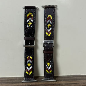 สายนาฬิกาหนังวัวแท้เรียบสายนาฬิกาแบบลูกปัดระบายอากาศได้ดีหรูหราออกแบบได้ตามต้องการ - Product Image 4