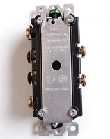 Interrupteur mural à bascule double 3 voies 15A 120V standard US pour commande d'éclairage domestique et industriel