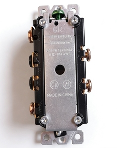 สวิตช์ไฟแบบกดสอง<span class=keywords><strong>ทาง</strong></span> 15A 120V มาตรฐานอเมริกา แบบสองช่อง สวิตช์เปิด/ปิดแบบโยก สำหรับควบคุมไฟติดผนัง ใช้ในบ้านและอุตสาหกรรม - Product Image 5