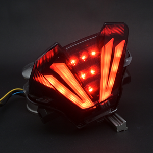 Feu arrière de moto MT-07 2018 à LED avec clignotant, 6 lentilles, design fumé - Product Image 6