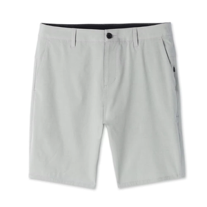 Shorts Bermuda en Coton Gris Clair pour Homme, Couleur Unie, Style Décontracté avec Poches, Fermeture Boutonnée, Taille Moyenne, Tissu Tissé - Product Image 2