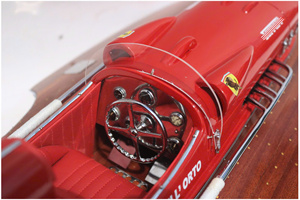Hidroavión FERRARI de madera natural con acabado pulido, modelo italiano hecho a mano, lancha rápida de madera para colección, regalo de Navidad. - Product Image 4