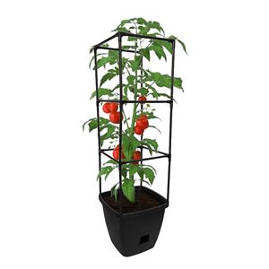 Harvest Bloom Self-Watering Garden Planter with Adjustable <b>Trellis</b> Glazed <b>Pot</b> for Outdoor Balcony Patio Backyard - Product Image 1