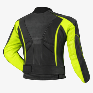 Chaqueta de Motociclismo Vortex Neon GSX de Cuero, Impermeable, de Secado Rápido, con Protección de Nivel 2 CE, para Carreras en Pista, con Protección Contra Golpes - Product Image 2