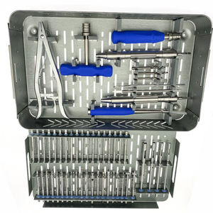 Azicon's 53 Piece Orthopedic Broken Screw Removal Set Stripped Fastener Extractor Trephine Conical Tap <b>Drill</b> <b>Guide</b> Tool Hardware - Product Image 2