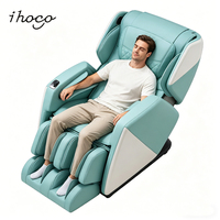 Canapé de massage chauffant zéro gravité avec extension infinie des repose-jambes à double ressort et fonction de vibration assise