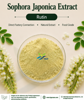 Poudre d'extrait de fruit de Sophora japonica HGO (qualité alimentaire) avec Rutine 80% (extraction par solvant)