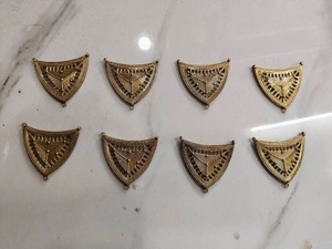 Pendentifs et décorations murales en laiton fait main Dokra Bohemia |   Breloques de bijoux tribaux en fonte à la cire perdue |   Fournitures d'artisanat ethnique en gros - Product Image 5