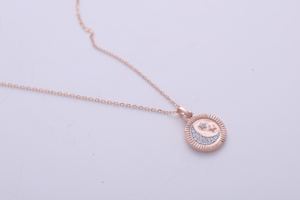 Pendentif Charme Lune et Étoile Tendance en Or Rose / Blanc / Jaune 14K – Bijou Tendance - Product Image 2