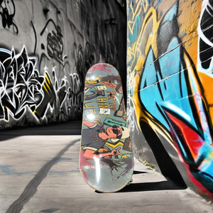 Patineta Ligera de Madera Personalizada al por Mayor, Tamaño Estándar, Empaquetada en COLORES Surtidos para Uso en Exteriores - Product Image 1