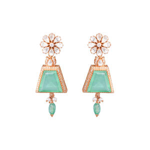 Ensemble collier et boucles d'oreilles Gajaah tendance et nouvellement lancé pour femmes, en argent sterling 925. - Product Image 3