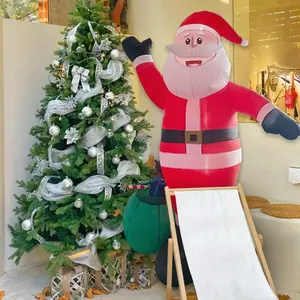 2024 New Inflatable Santa Clause Christmas Inflatables Decoration Build-in LED Blow Up For Christmas Party